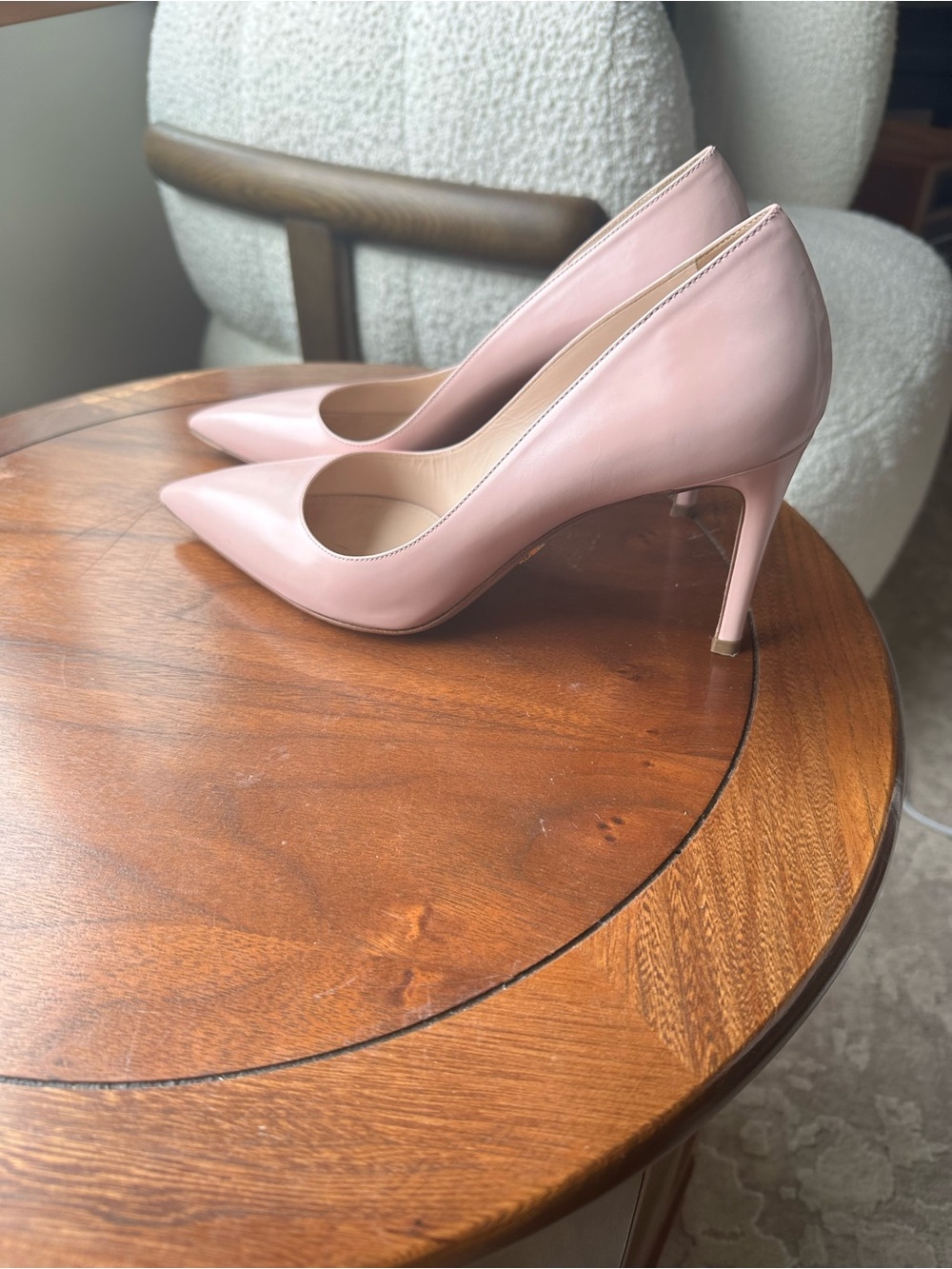 Prada Pumps - pink, almost matte leather. Classic 38.5 - Picture 2 of 6